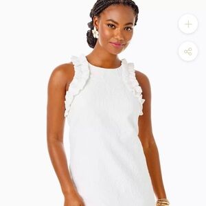 NWT Lilly Pulitzer White Textured Mini Dress